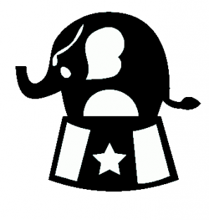 veloursmotief applicatie strijkapplicatie circus olifant